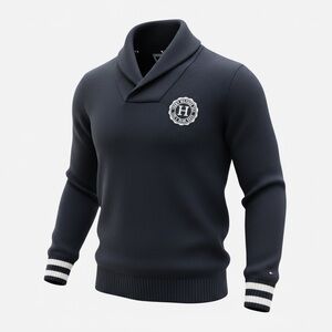 Navy Tommy Hilfiger knit sweater men’s M V-Neck